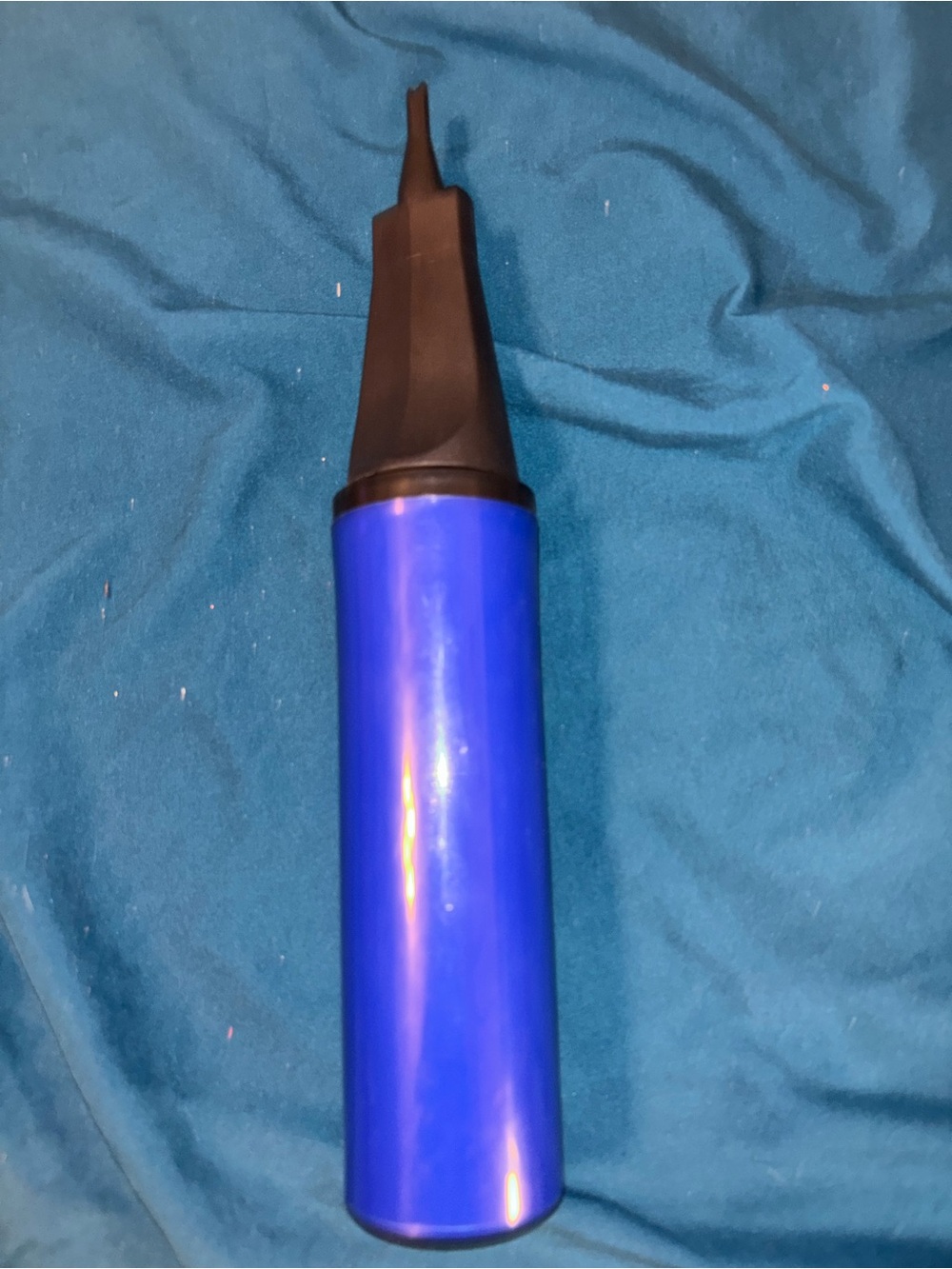 Manual Balloon Pump | Blue Handheld Balloon Inflator for Party Decorations